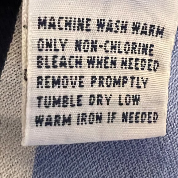 Ralph Lauren Polo Light Blue Navy & White Stripe Collared Shirt Size Lar… - Picture 6 of 6